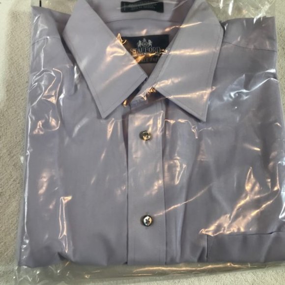 Men's Stafford  Dress Shirt, Size: Large,  Neck 16.5,  Arm 32/33, Light Purple - Picture 1 of 3